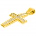 Χρυσός μασίφ γυναικείος βαπτιστικός σταυρός Κ14