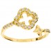 Χρυσό δαχτυλίδι  K14 με ζιργκόν
