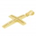 Χρυσός βαπτιστικός σταυρός Κ14 με ζιργκόν