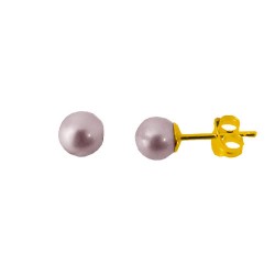 Χρυσά σκουλαρίκια Κ14 με μαργαριτάρια